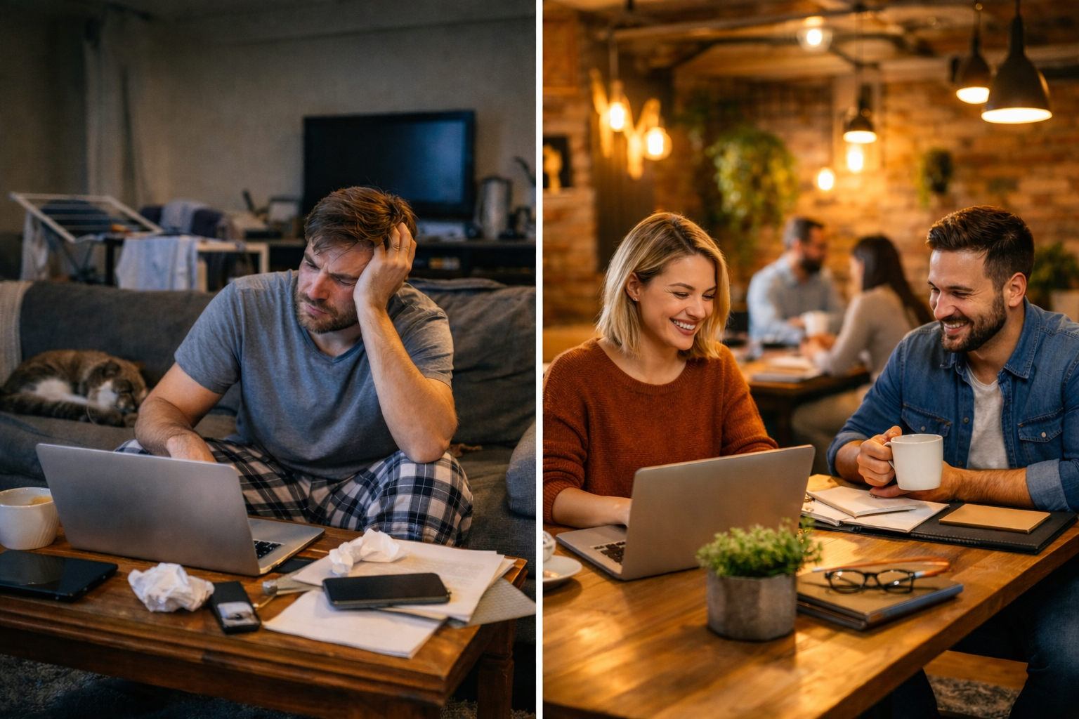 Coworking vs Working From Home Coworking vs Working From Home